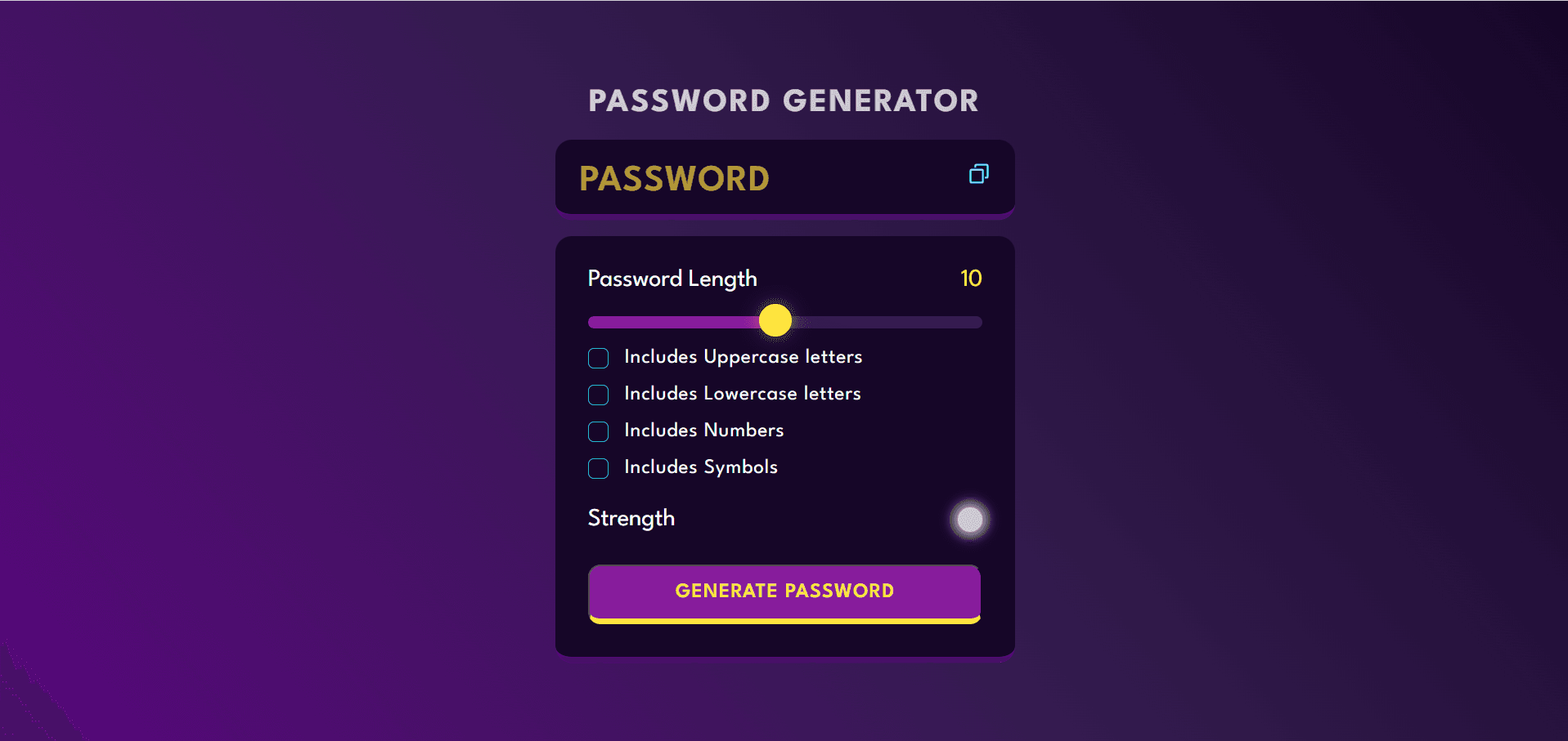 Web-based-Password-Generator